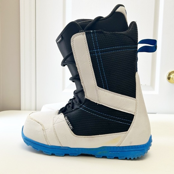 Burton Men’s Invader Snowboard Boots Imprint 1 Black White Blue Size 14 - Picture 6 of 16